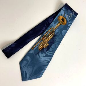 Vintage Steven Harris Hand-painted Jazz Music Tie
